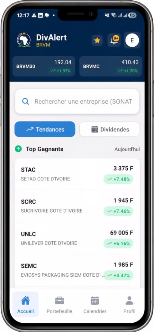 DivAlert BRVM App